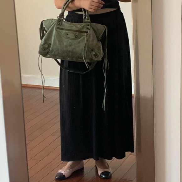 Balenciaga City Bag Dark Green Olive – Classic Motorcycle Handbag Iconic It Bag - Picture 5 of 16